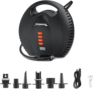 CIADAZ Inflador elétrico portátil multifuncional ao ar livre Inflador de alta potência Bomba de ar Handheld Display digital Prancha de surfe Inflador de anel de natação