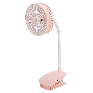 Aromatherapy Fan, Mini Fan Pink Colorful Light Mode for Home Office for Stroller Car Seat for Outdoor Picnic Hiking Camping
