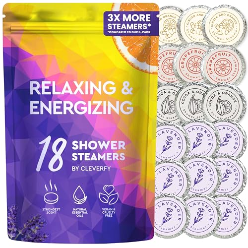 Cleverfy Citrus & Lavender Shower Steamers Aromatherapy for Women...
