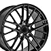 OE Wheels CV08B 19 Inch Rim Fits Corvette C6 ZR1 Style 5x120.65 19x10 Satin Black - Hollander 5402 (1)