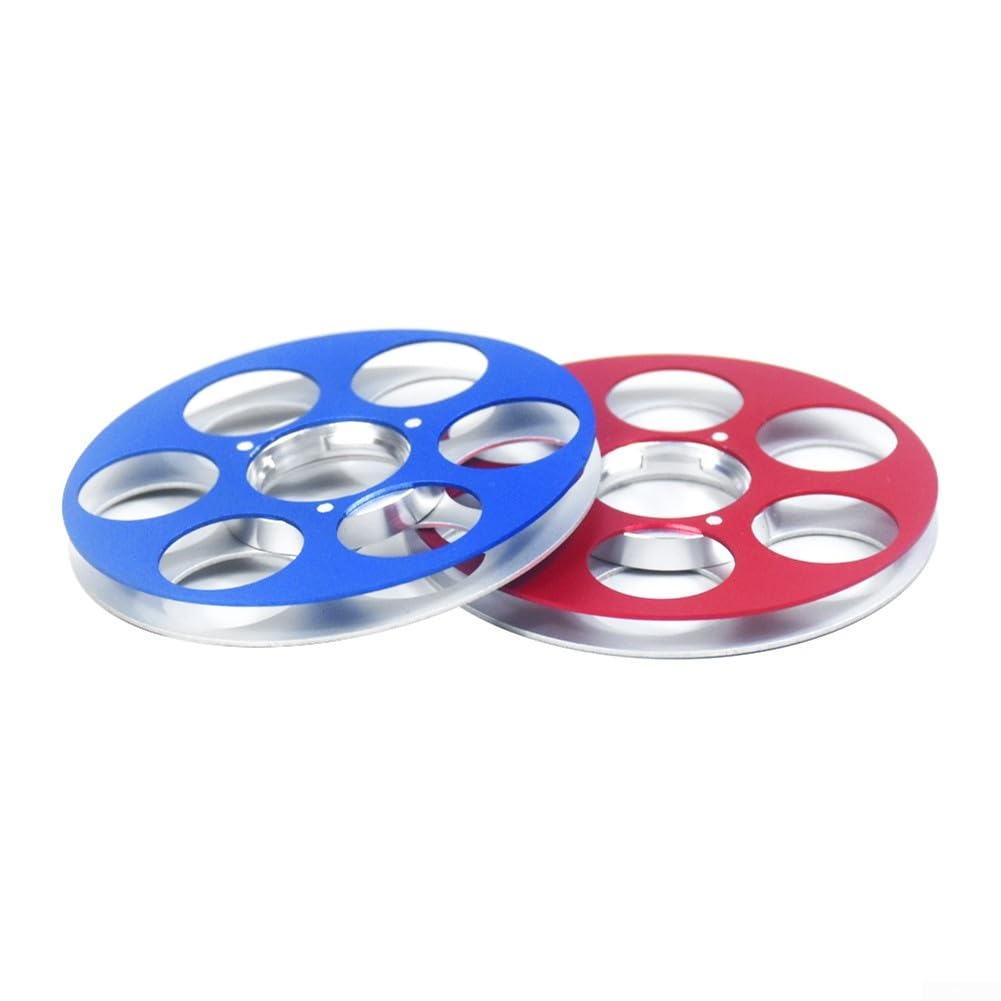 Open Reel Tonband-Leerspule 6 Löcher Luftfahrtaluminium(blue)