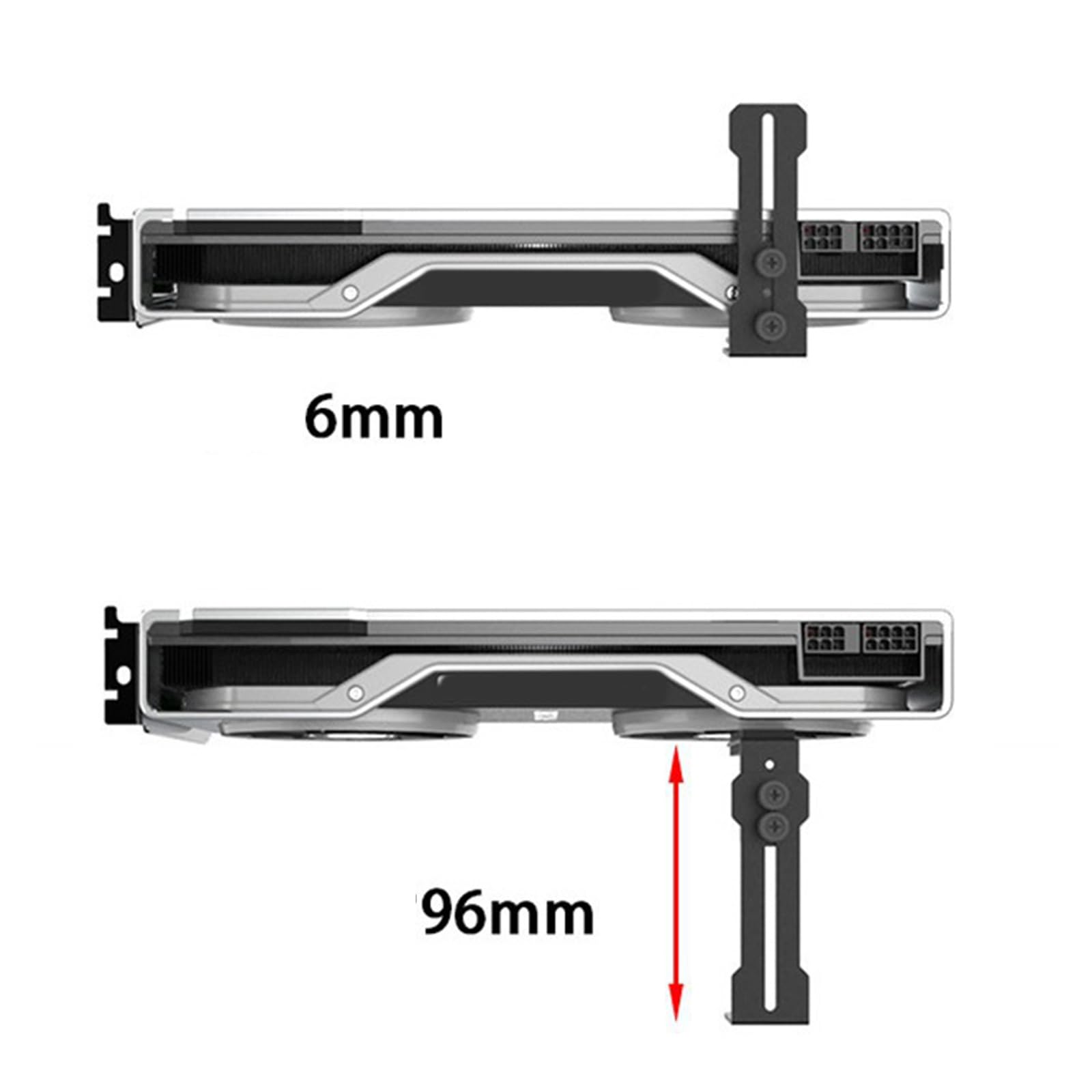 Support Coverage Graphics GPU Sag Prevention - Graphics Card Sag Holder For PC Case With Improved ...