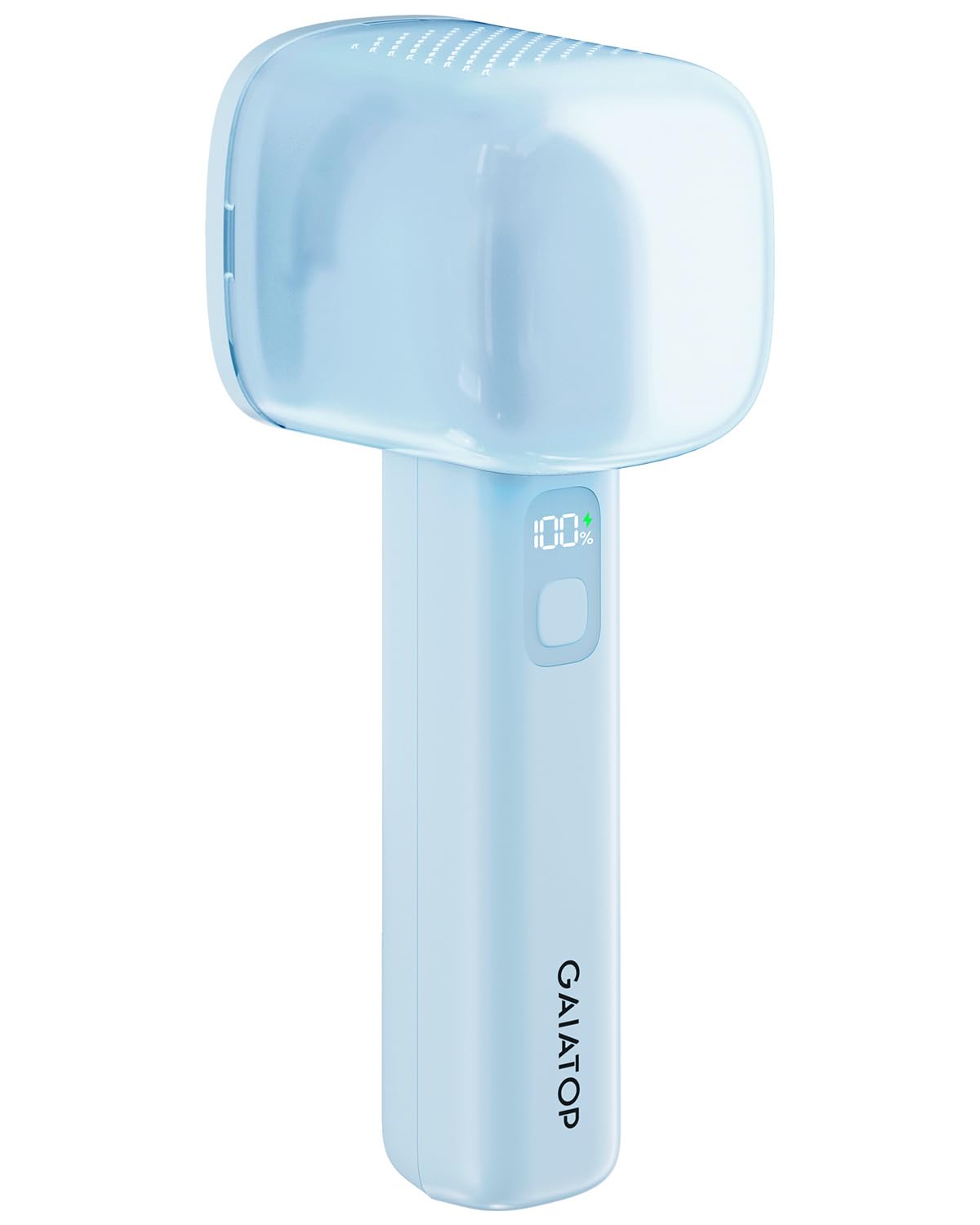 GaiatopFabric Shaver, Rechargeable Lint Remover with LED Display and 6-Leaf Blades, 3-Speed Electric Lint Shaver for Removing Fuzz and Pill from Clothes/Sweater/Furniture/Couch/Blanket, Blue