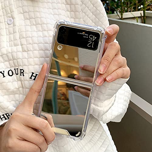Espelho de maquiagem para Samsung Z Flip 3 4 3 Estojo de luxo à prova de choque para Samsung Galaxy