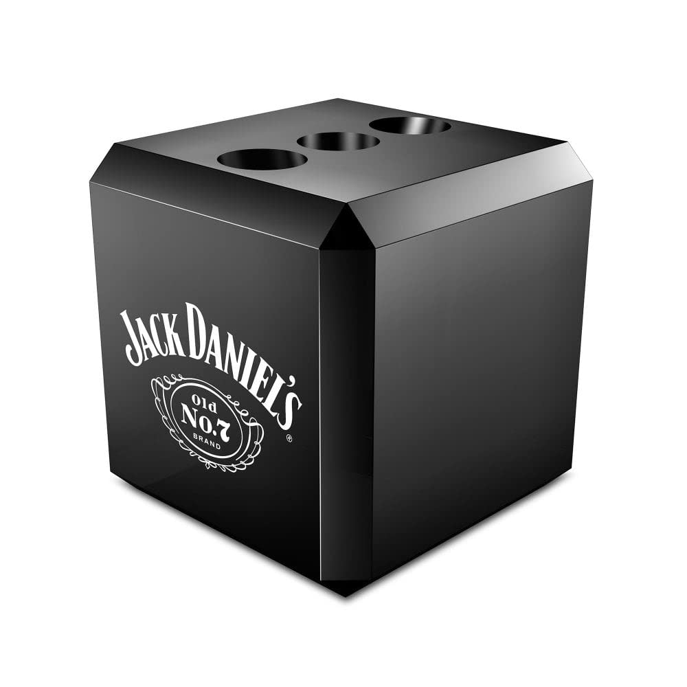 JACKDANIEL'S Officially Licensed Darts Display Cube | Acrylic Stand Holds 3 Darts | Black (BX219)