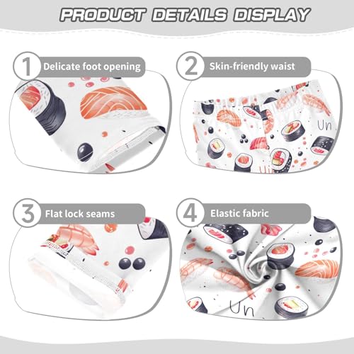 Girls' Leggings Sushi Pattern Kids Yoga Tights Pants 1 Pack 208581083