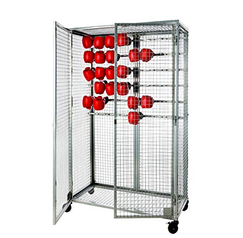 Barres pour gants de boxe en lot de 2 avec fixation stable pour armoire 200 cm