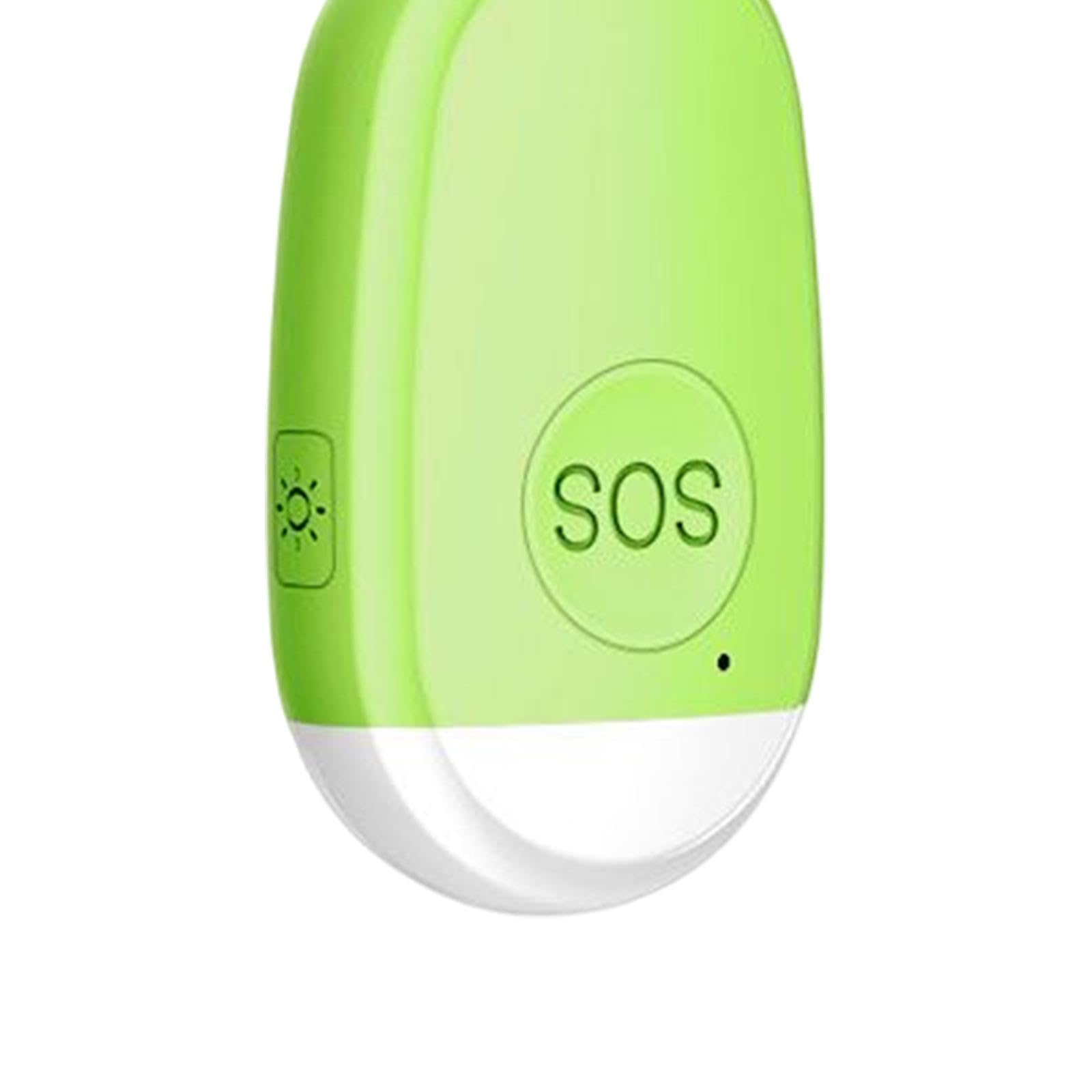 Lot de 5 petits porte-clés d'alarme personnelle avec lampe de poche Scream Loud 130 dB Vert