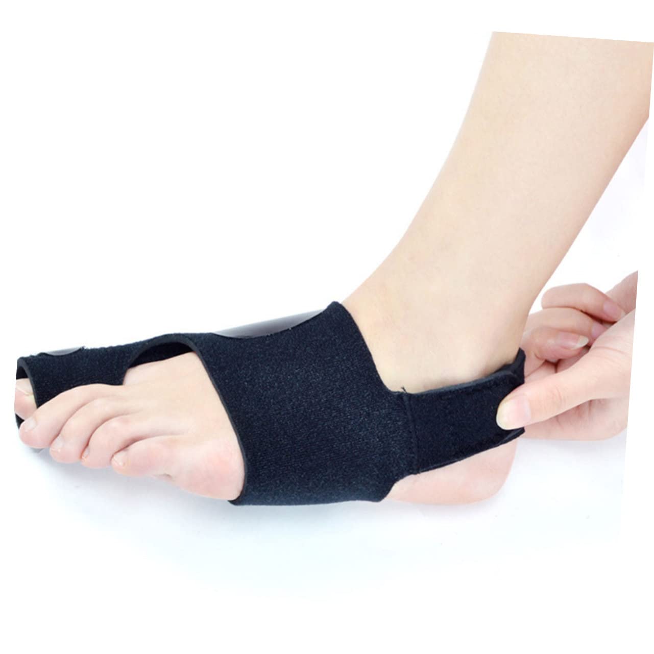 Gogogmee Bunion Brace for Big Bunion Splint Cushions Separator Hallux Foot Brace Black
