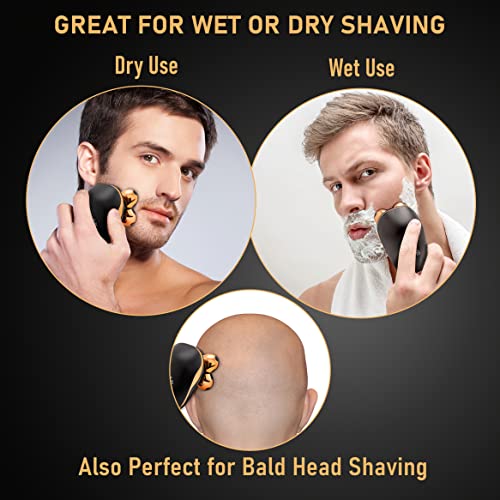 5 In 1 Electric Razor For Men And Women, Usb Rechargeable And Waterproof Cordless Trimmer, Includes Rotating Bald Head Shaver, Nose Hair Trimmer, Beard Shaper, Silicone Brush, And Cleansing Brush #TOP5