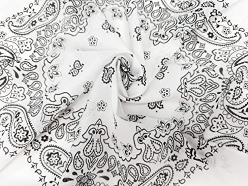 Image of Single Pack Bandanas 60s Premium Cotton Soft Thin Handfeel Large Handkerchief for Men and Women