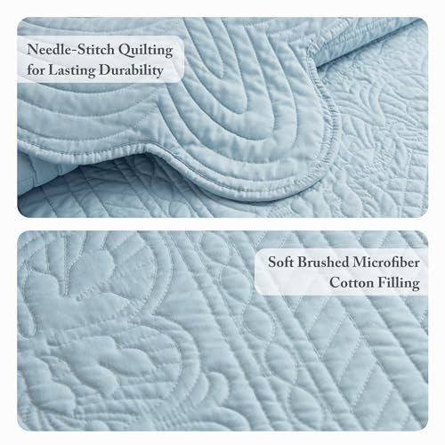 Image of Madison Park Cottage Cotton Coverlet Set, 3-Piece King /Cal King Quilt Set