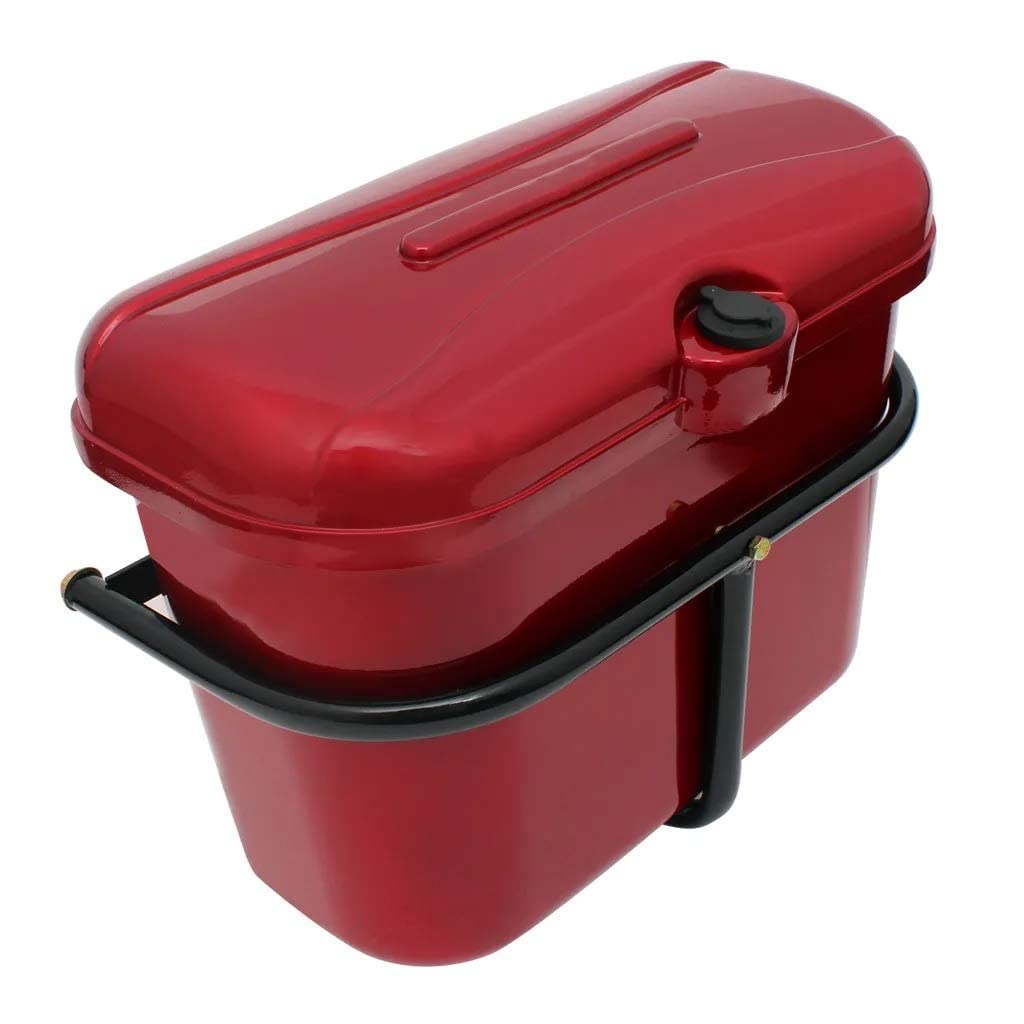 BuySasta Universal Bike Stylish Side Luggage Holder with Lock Luggage Holder Fitment Clamp Red for - All Bajaj Platina 110 Bikes-image-29