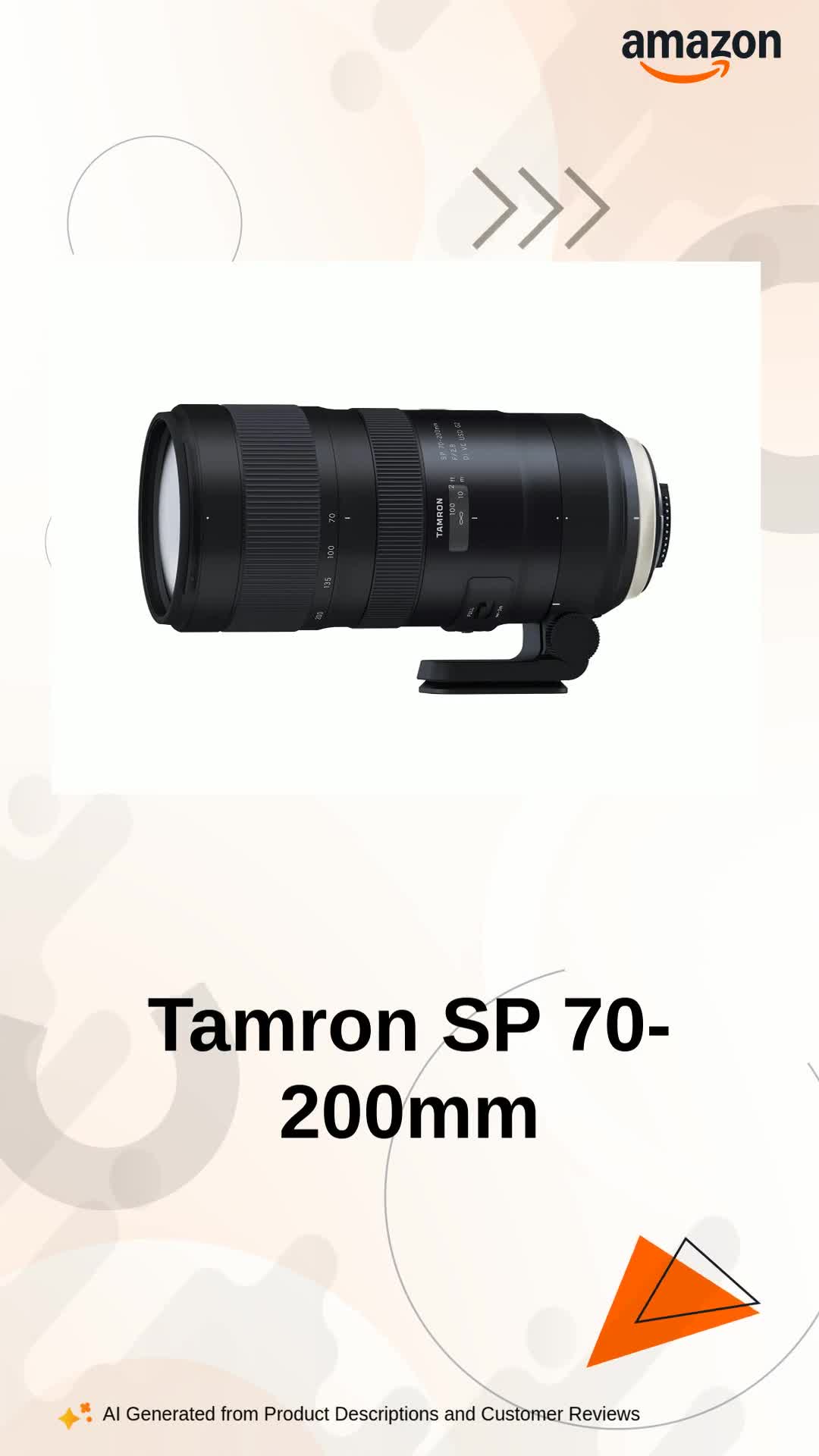 Tamron SP 70-200mm F/2.8 Di VC USD G2 Lens for Nikon DSLR Camera