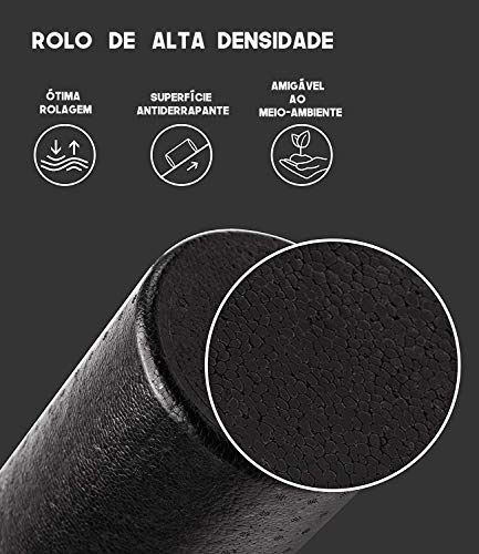 Rolo Miofascial Foam Roller EPP Bravus Sport Massagem Alongamento