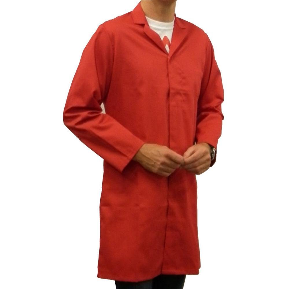 FSD Red Men's (Unisex) Food Trade Coat (No External Pockets) (48"/124cm Chest)