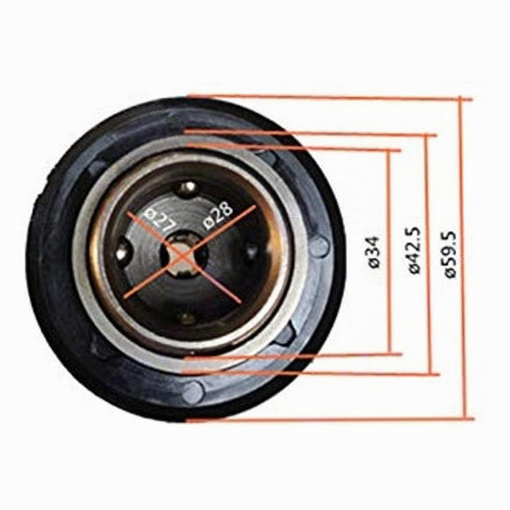 Trade-Shop Mandrin SDS Plus, en acier allié, diamètre intérieur 10 mm, débrayage rapide pour perforeuse Hilti TE série 16 et TE 30