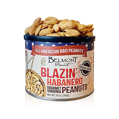 Belmont Peanuts All American Collection Blazin' Habanero BBQ Gourmet Virginia Peanuts, 10oz
