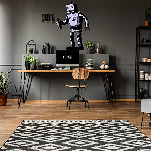 Banksy Barcode Robot Parete Vinile Sticker Street