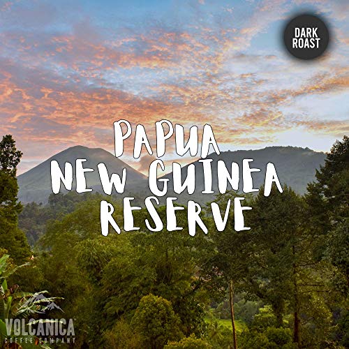 Image of Papua New Guinea Reserve Coffee, Dark Roast, Whole Bean, Fair Trade, Fresh Roasted, 16-Ounce