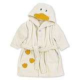 Sterntaler Kapuzen-Bademantel Edda, Alter: 3-4 Jahre, Größe: 98/104, Ecru/Gelb