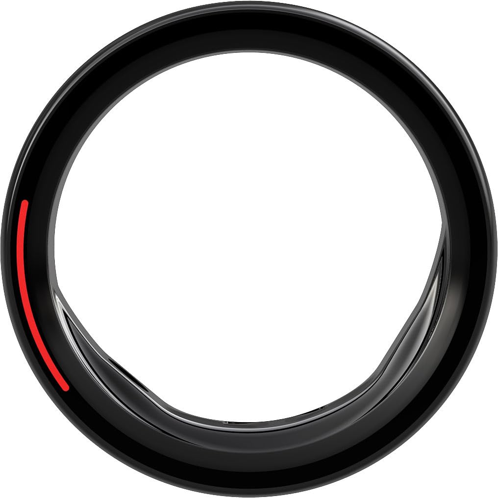Bague connectée fitness coloris noir – Taille 10 (US) / 62-63 (FR) [Newgen Medicals]