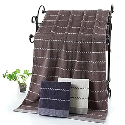 CZFWRX Stripe Soft Handtuch Set Spa Beauty Gesicht Handtuch für Erwachsene Kinder Bad Dusche Handtuch Home Hotel… – Bild 5