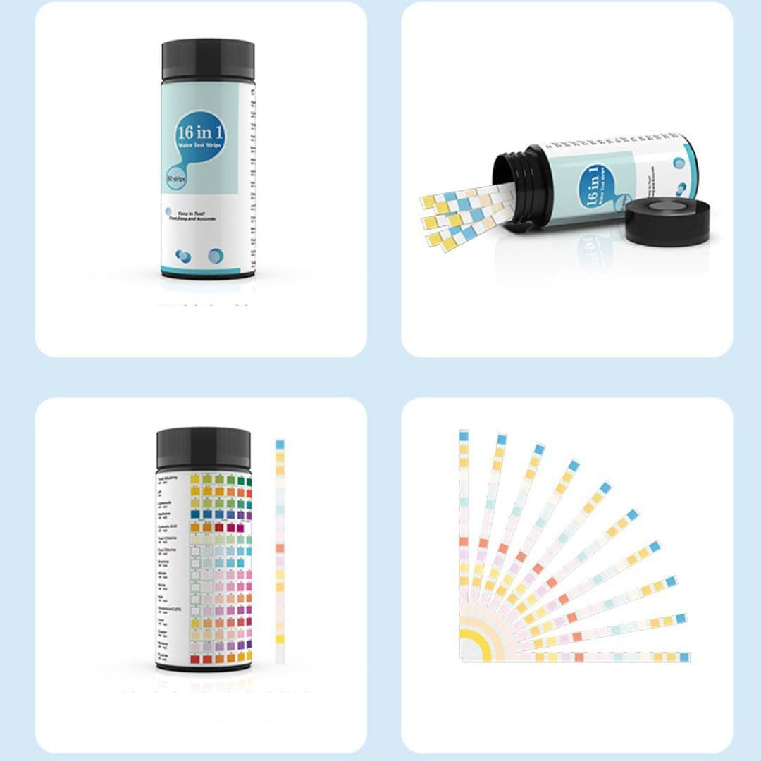 Amazon.co.jp: 水質検査キット 飲料水用 井戸水 水道水 16in1 試験紙