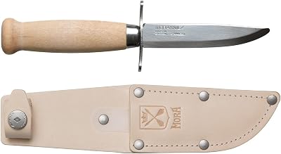 Morakniv Scout 39 Safe Children’s Stainless Steel Fixed-Blade Knife With Sheath, 3.39 Inch