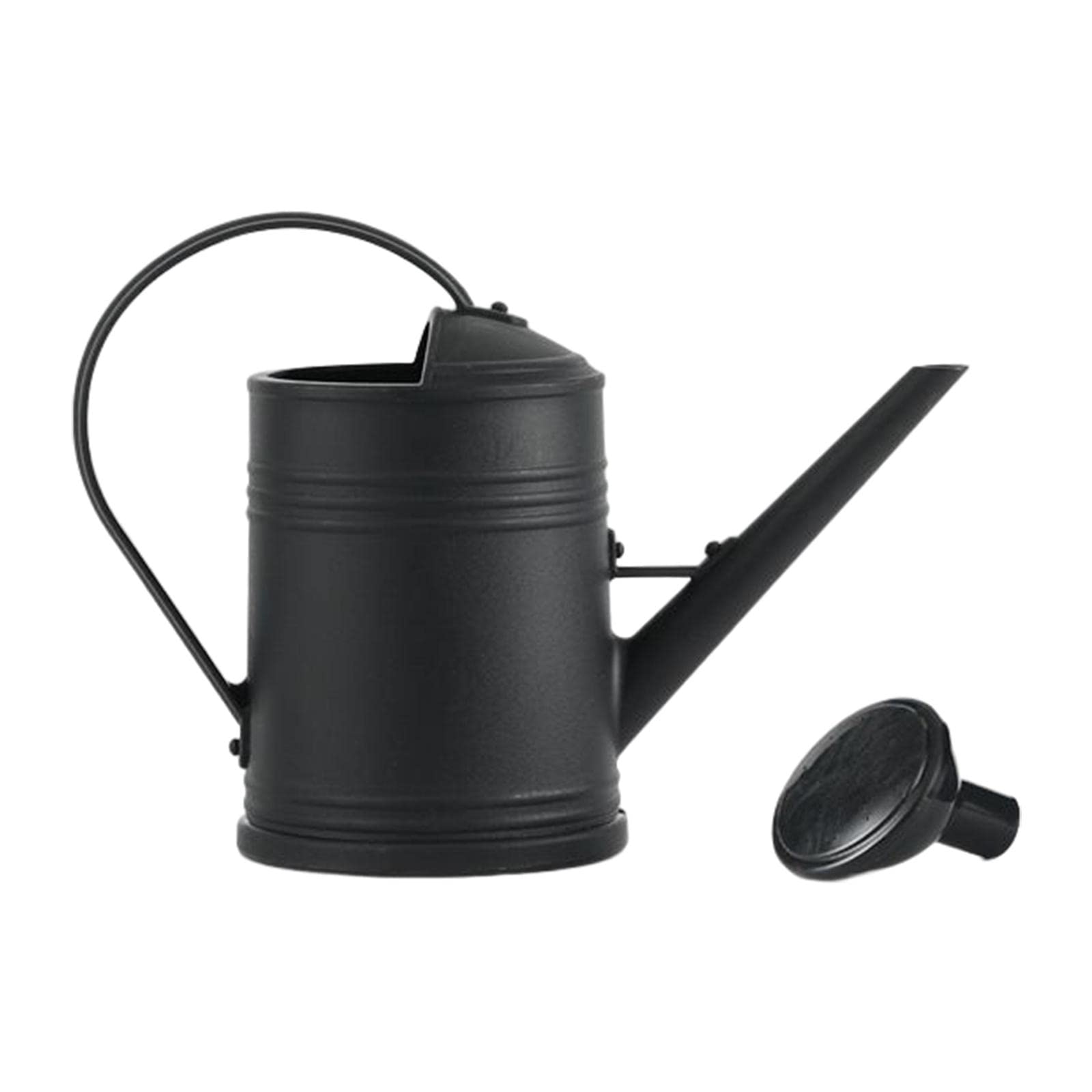 Watering Can Decorative with Detachable Spray Head Long Nozzle for Household Black, 2L