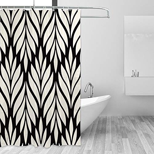 Rideau de douche avec crochets en C rideau de bain lavable 72x72 inch pour baignoire