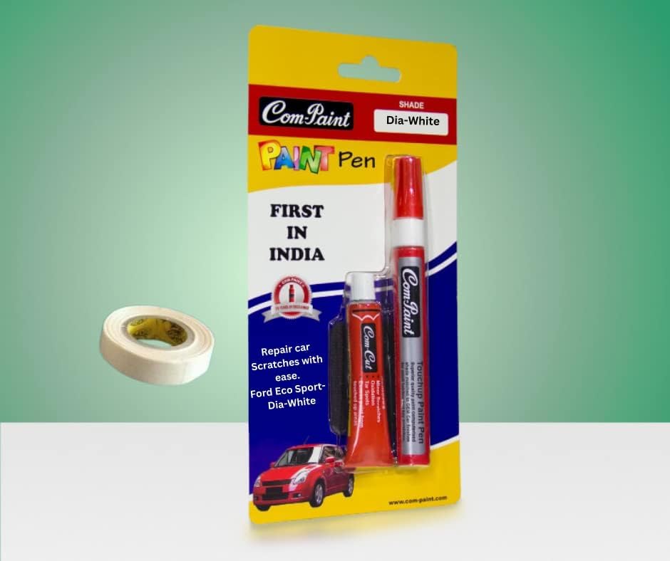 COM-PAINT Car Paint Scratch Remover Pen Kit - Customized Kit for Scratch Remover, RC Colour (Custom) - Proudly Made in India