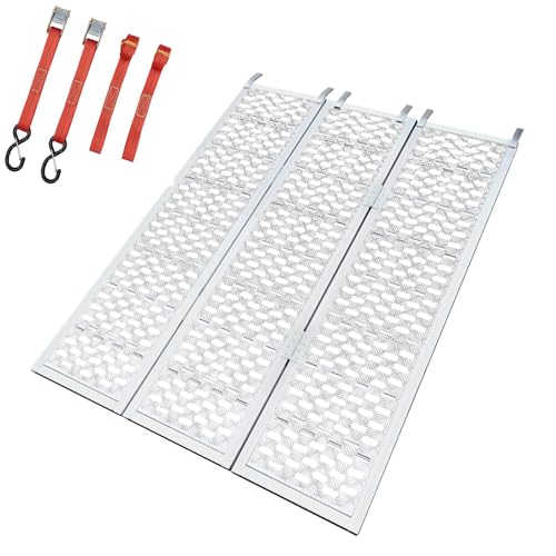 Rampa para moto de aluminio 1500lbs con correas