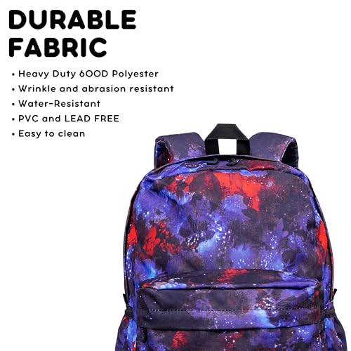 Image of J World Oz Middle School Backpack for Kids. Cute Laptop Bookbag for Girls Boys, Galaxy