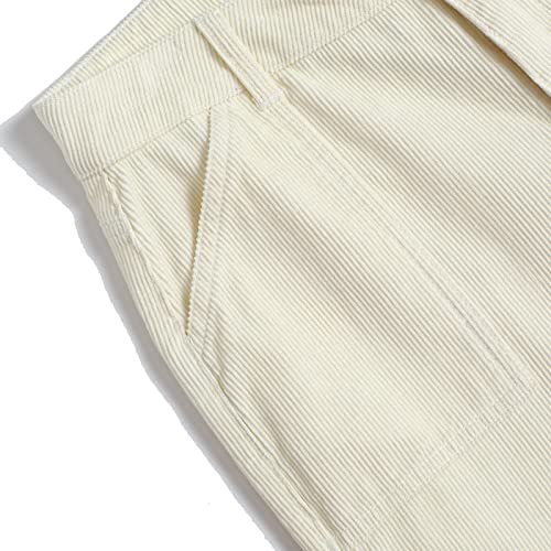 Women's Casual Corduroy Loose Fit Wide Leg Trousers Cargo Pants with Pockets4