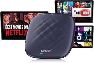 Carlinkit Wireless Android Auto dongle Wireless CarPlay Multimedia Box for Wired CarPlay Car. Plug and Play Wired to Wireless, SM6225 8-core 8G+128G WiFi 2.4G+5G Bluetooth 4.2 BLE+5.0 BLE