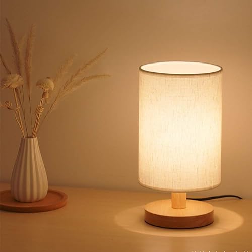 Lámpara de mesita de noche, lámpara de noche pequeña minimalista, lámpara de mesa, lámpara de mesa lateral para dormitorio, lámpara de mesa pequeña