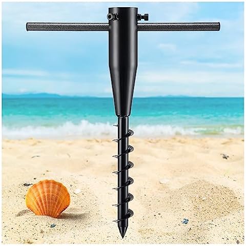 Lilyvane No Dig Portable Umbrella Holder,Heavy Duty Metal Umbrella Anchor Holder for Tree,Flag,String Lights Pole,Fishing Rod,Outdoor Park Patio Umbrella Stake for Ground,Sand Cover