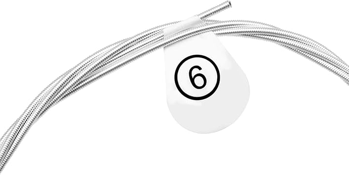 6Pcs Classical Guitar Strings Nylon Replacement Folk Guitar Nylon Strings 6-String Guitar Strings for Acoustic Folk Guitar Accessories