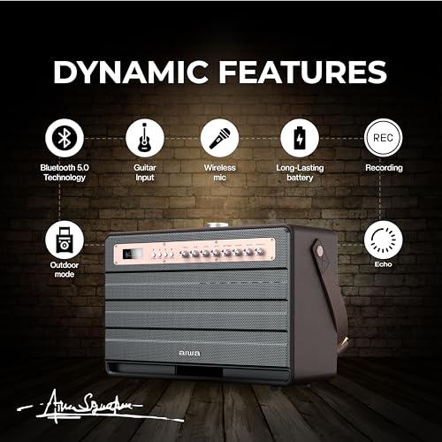 Image of Aiwa MI-X450 Pro Enigma high Efficiency Audio with Retro Styling, Rose Gold, Medium