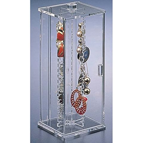 Earring Stand (Clear) (3 5/8"W x 3 5/8"D x 8 3/4"H) Cover