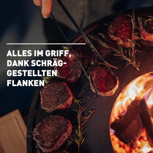 Pince à viande stable höfats noire 40 cm pour barbecue haut de gamme - 4