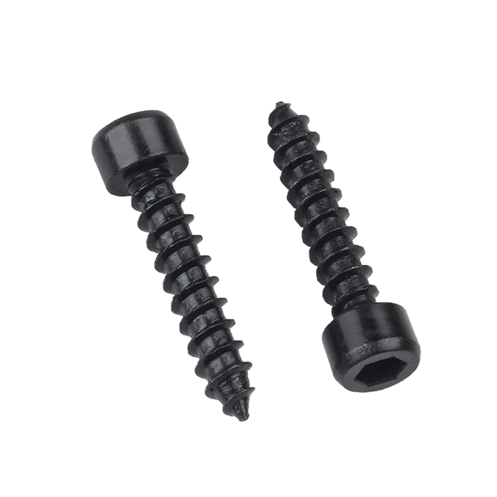ORANXIN M6 x 45mm 30 Pcs Level 8.8 Self Tapping Drilling Screws Carbon Steel Cylindrical Head Speaker Trumpet Socket Cap Wood Screws Black
