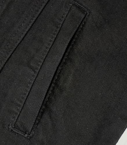 Image of SHION7 Men's Denim Jacket, Slim Fit Streetwear Jean Jackets For Men, Fashionable Embellished Rhinestone Jeans Coat