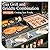Sophia & William Propane Gas Grill and Griddle Combo with Porcelain-Enameled Cast Iron Grates, Dual Outdoor BBQ Grill with Flat Top Griddle for Barbecue, 696 SQ.IN. Cooking Area