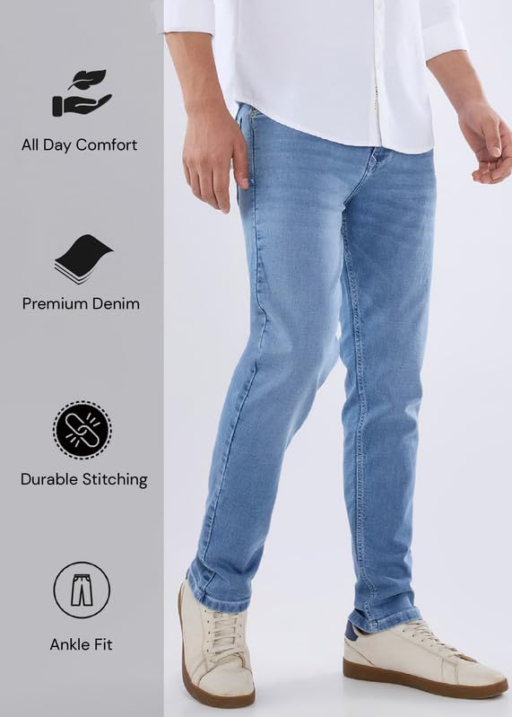 Image of Nostrum Dolovi D Men's Regular Fit Jeans | Mid Rise Stretchable Denim