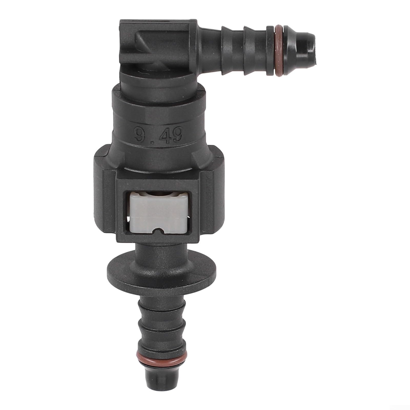 Fuel Line Quick Release Connector, 90 Degree Elbow Nylon Hose ID 6mm, Great for Line to Line Connections