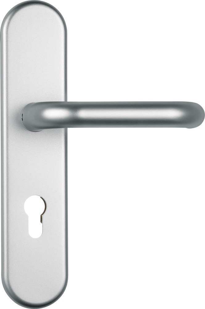 ABUS Okucie ochronne drzwi KLZS714 FS1 z osłoną cylindra - srebrne - 42555