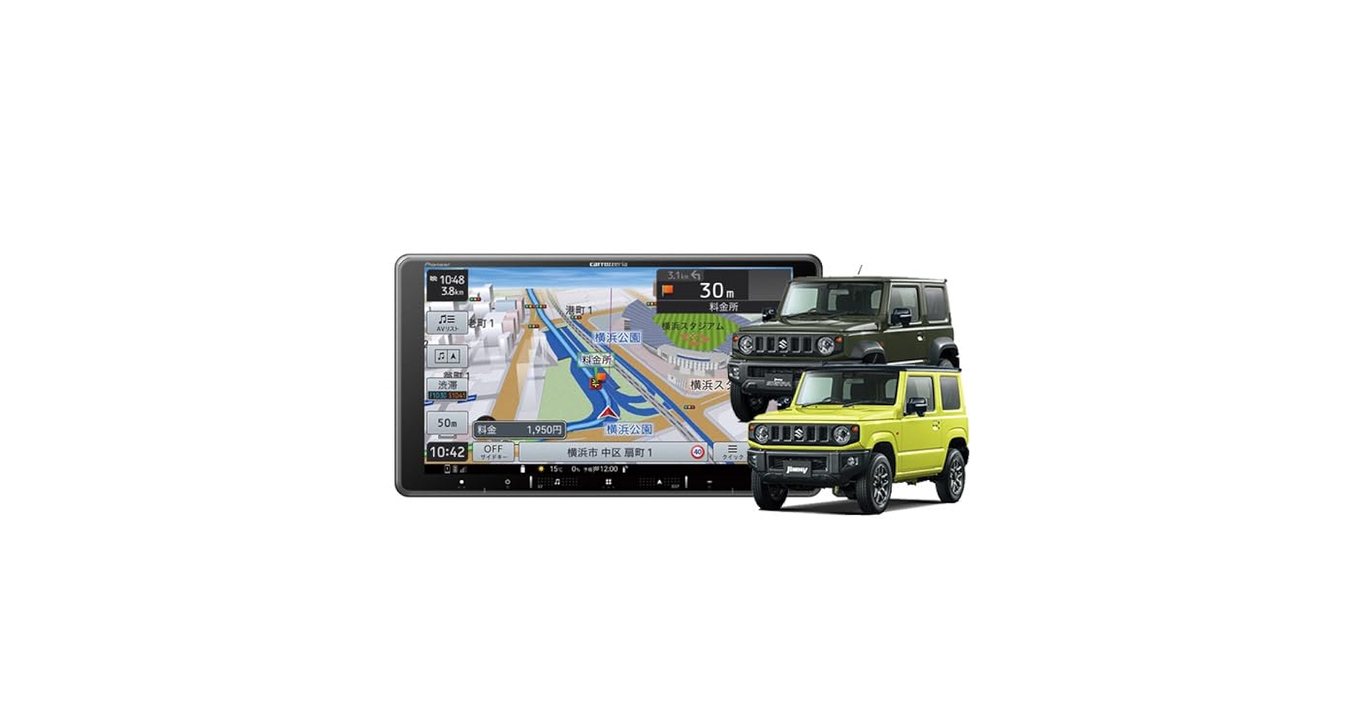 Amazon.co.jp: 9V型楽ナビAVIC-RQ721-DC+KLS-S901Dジムニー