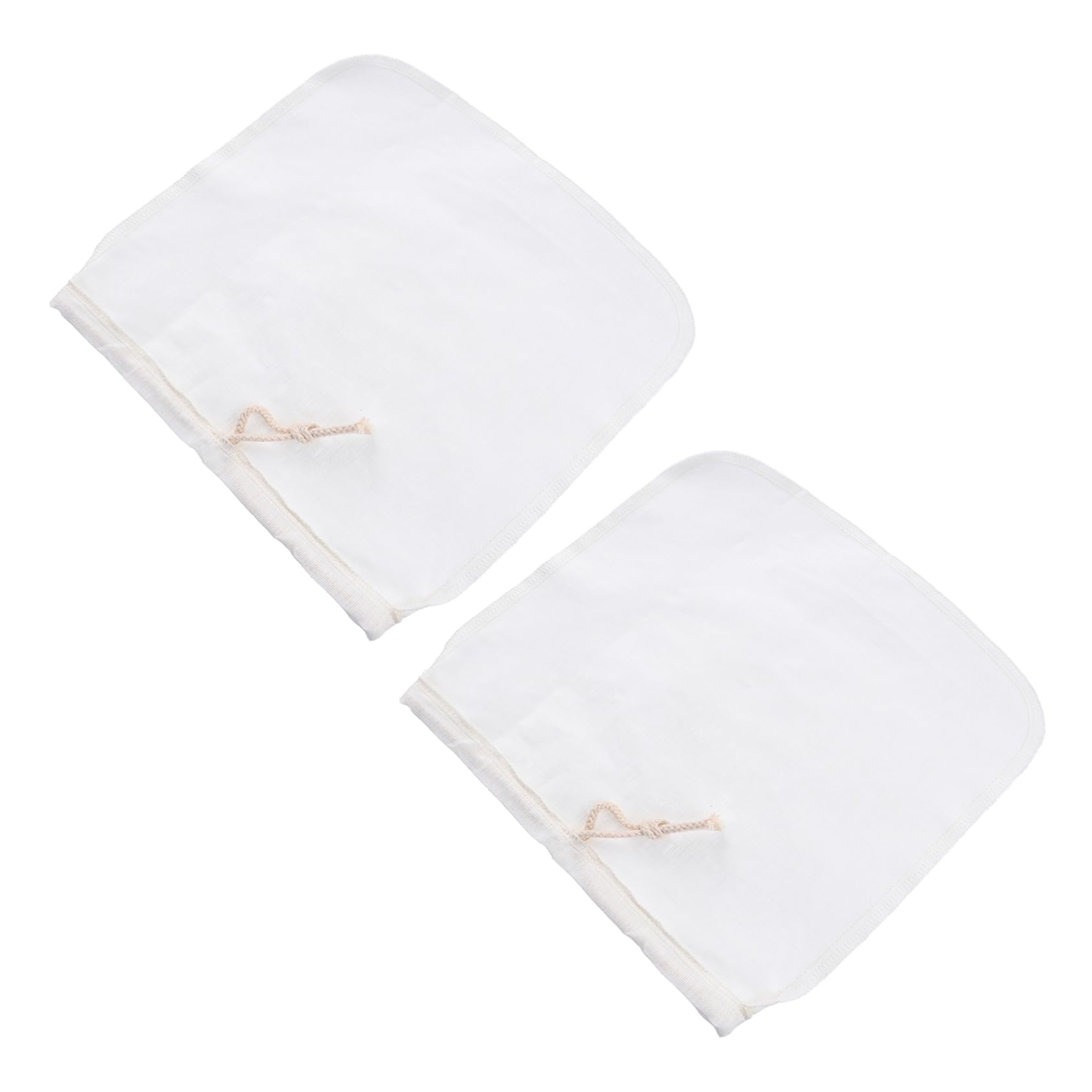 GRIRIW 2pcs Reusable Filter Bags for Nut Fruit Juice and Tea Thickened Food-grade Strainer Pouch for Home Brewing and Beverage Preparation